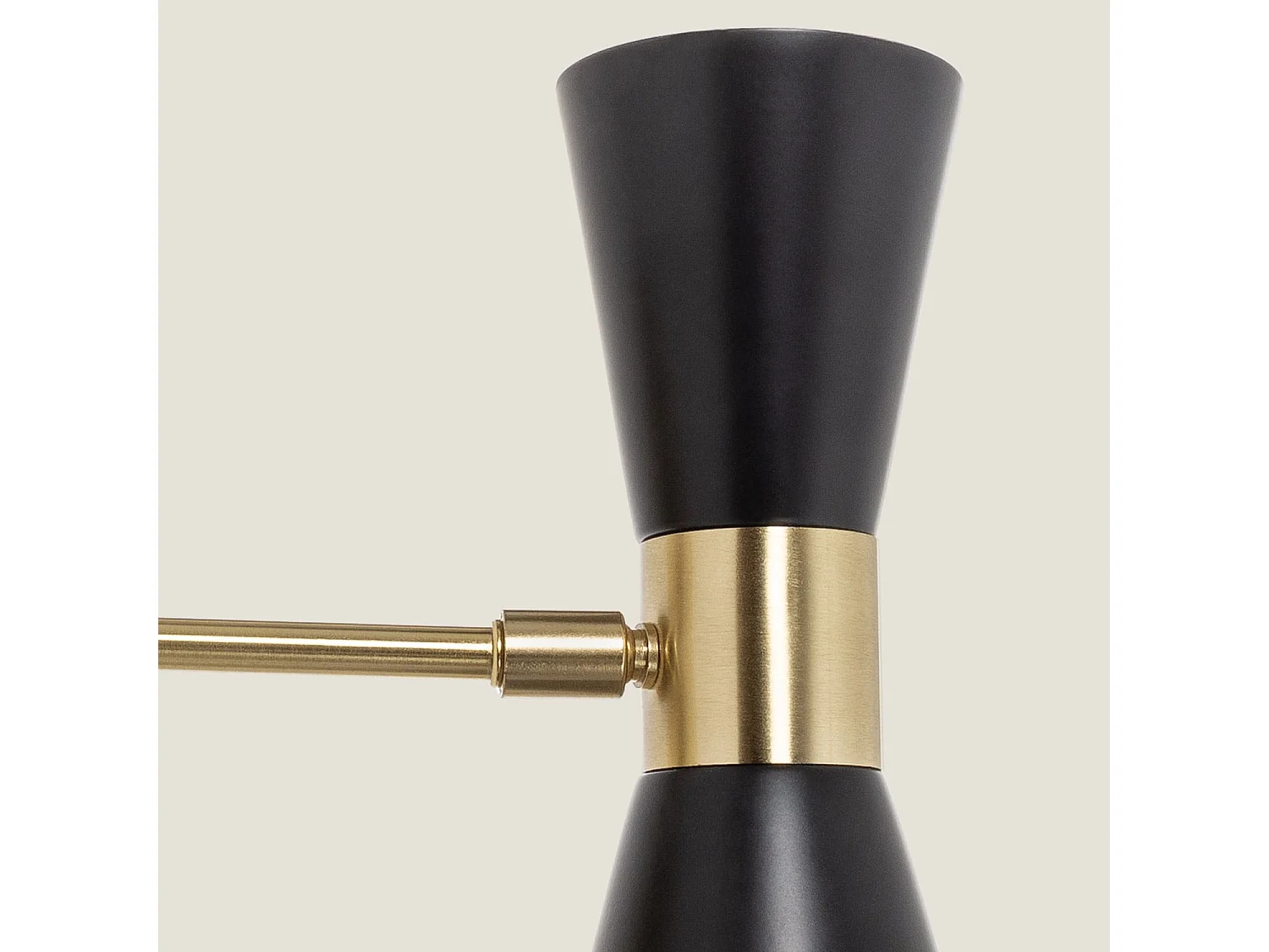 Lampada da Parete Orientabile Metallo 2 Faretti Jigger Nero