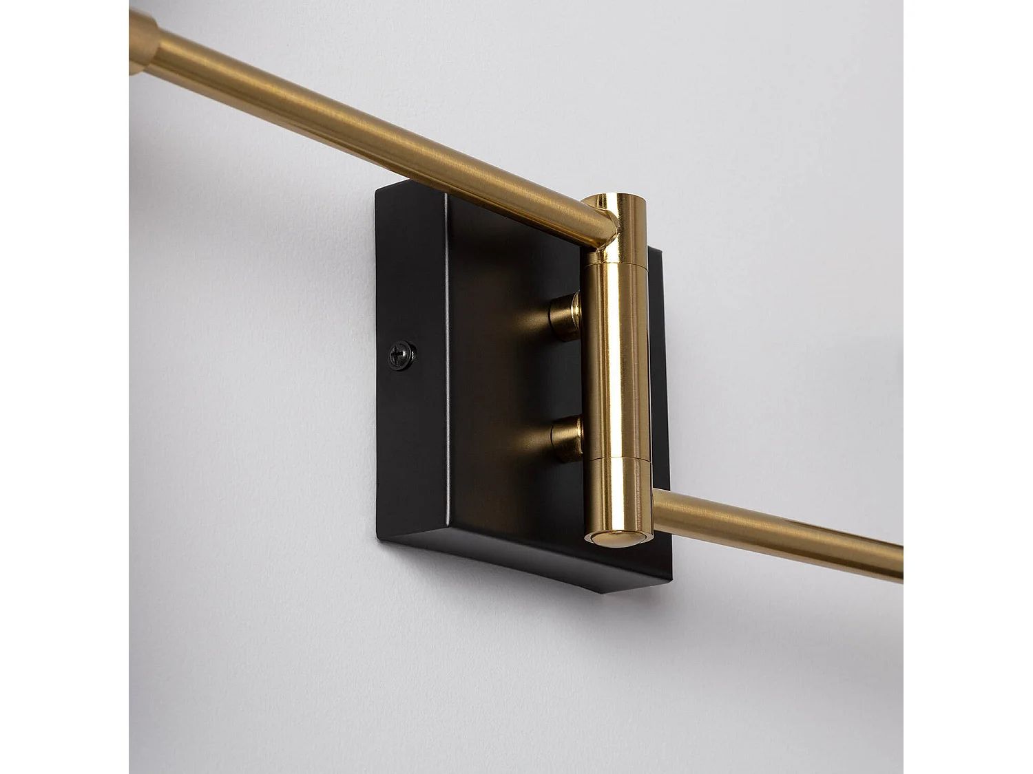 Lampada da Parete Orientabile Metallo 2 Faretti Jigger Nero