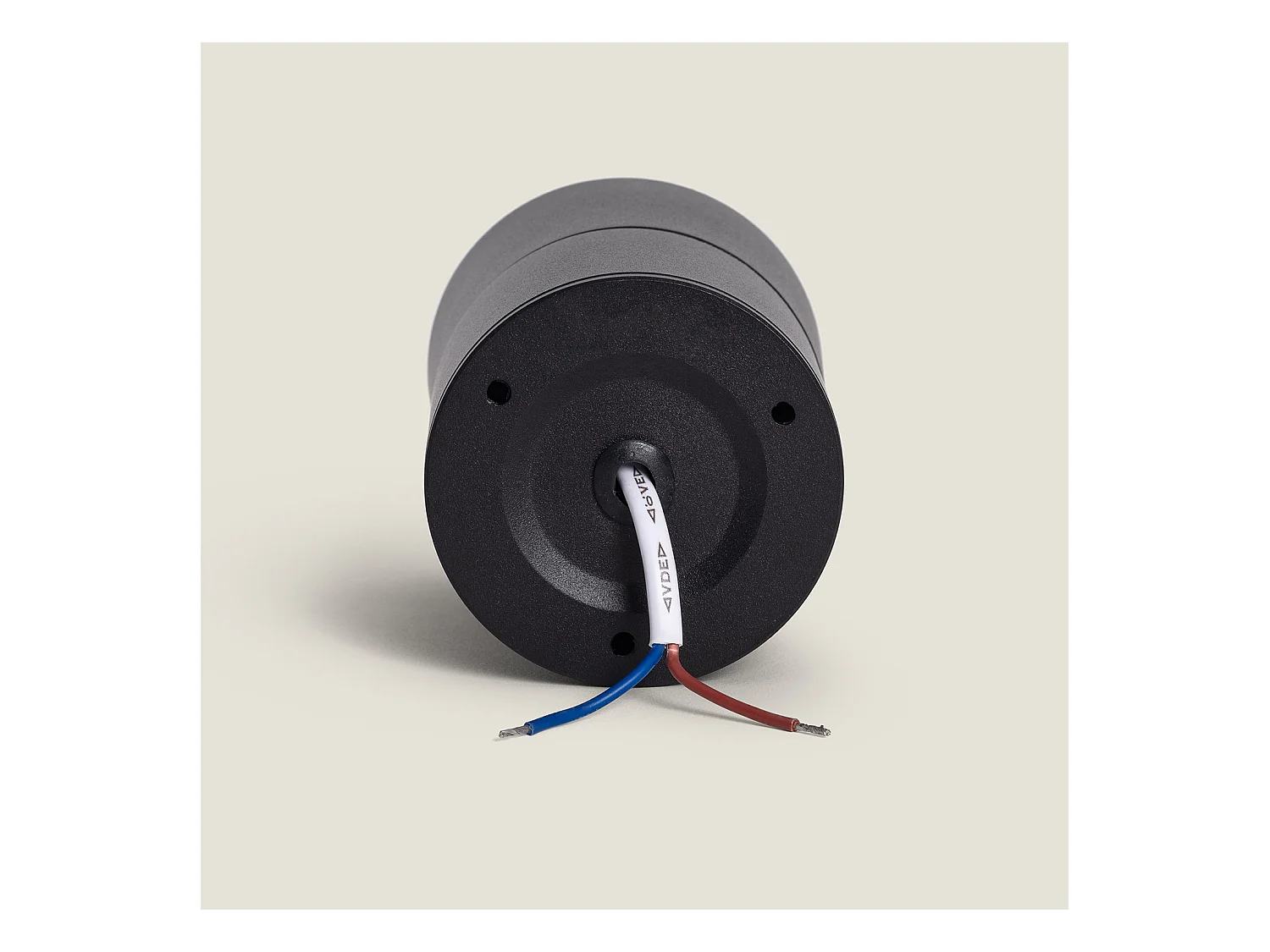 Applique LED 7W Alluminio Circolare Nero New Onuba 5000K Bianco Freddo