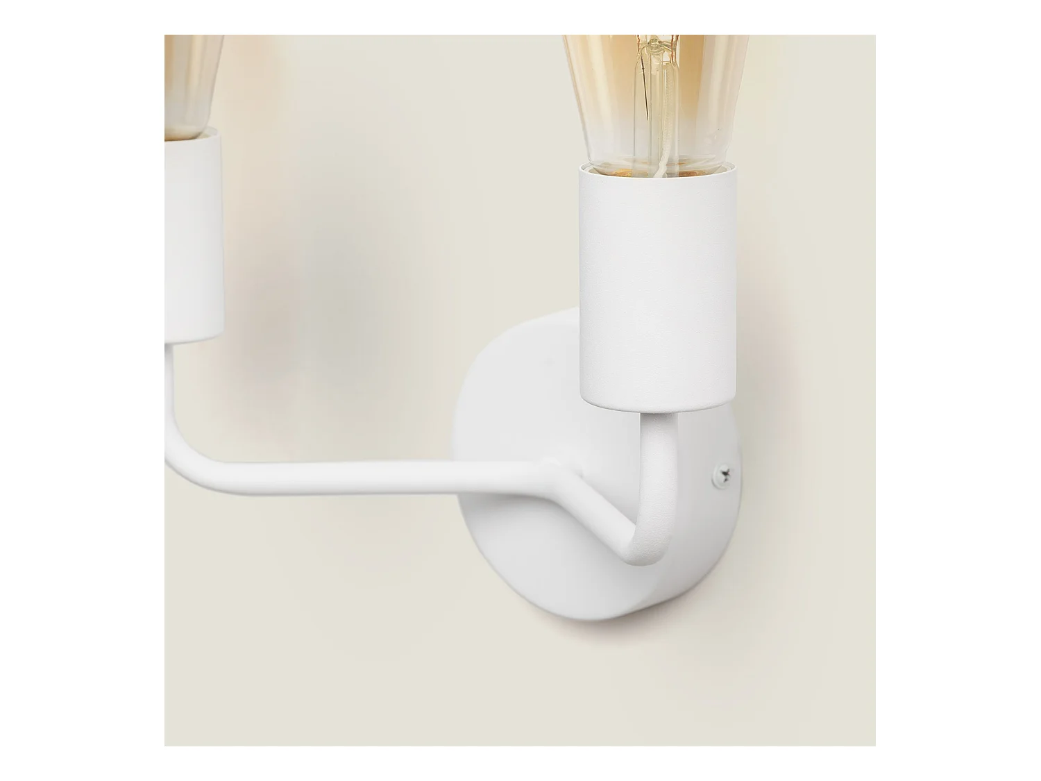 Applique da Parete Metallo 2 Faretti Jayso Bianco