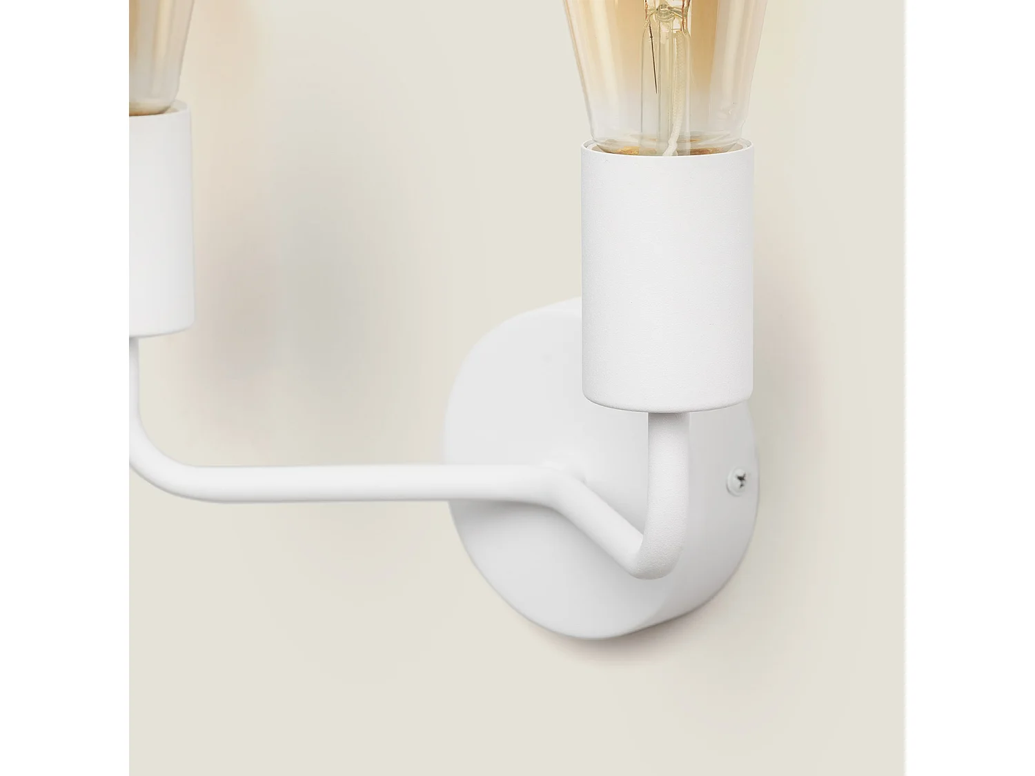 Lampe Murale Métal 2 Spots Jayso  Blanc