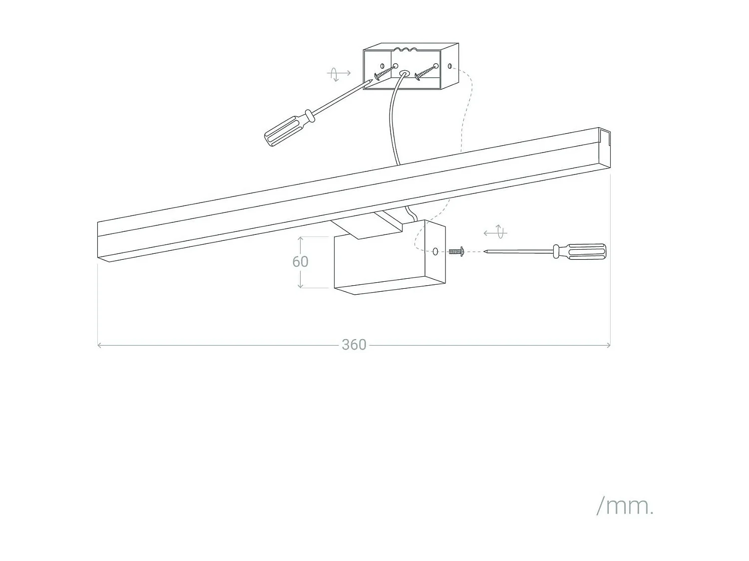 Applique Miroir Salle de Bain Lenny 7W Blanc