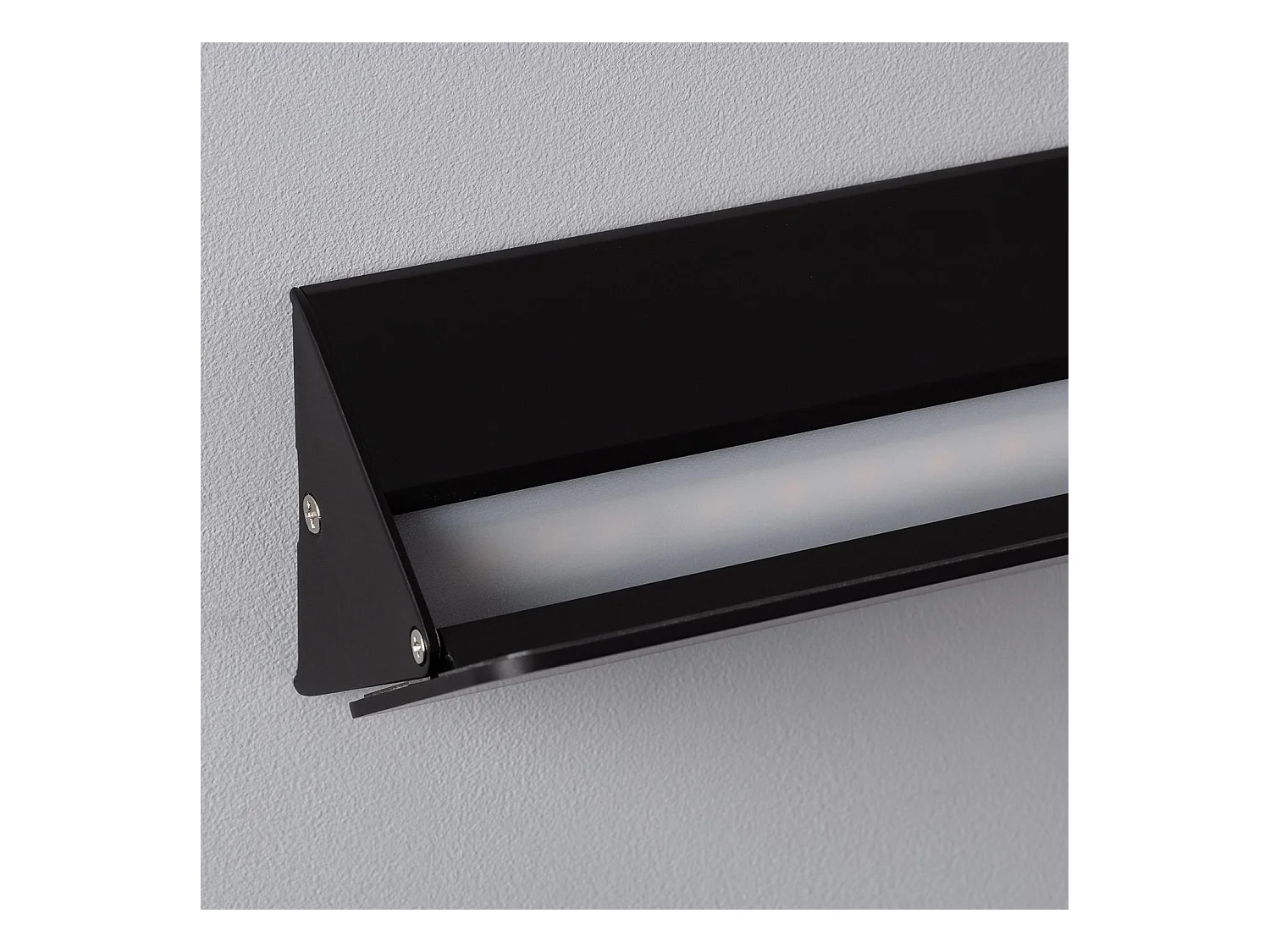 Applique Murale LED Aluminium Temis 10W Noire 3000K Blanc chaud