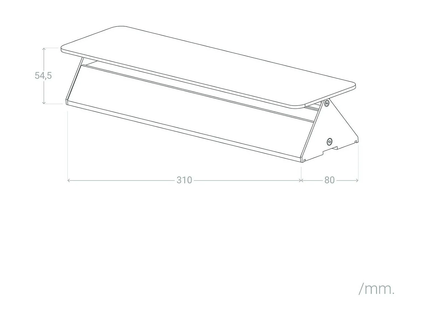 Applique Murale LED Aluminium Temis 10W Noire 3000K Blanc chaud