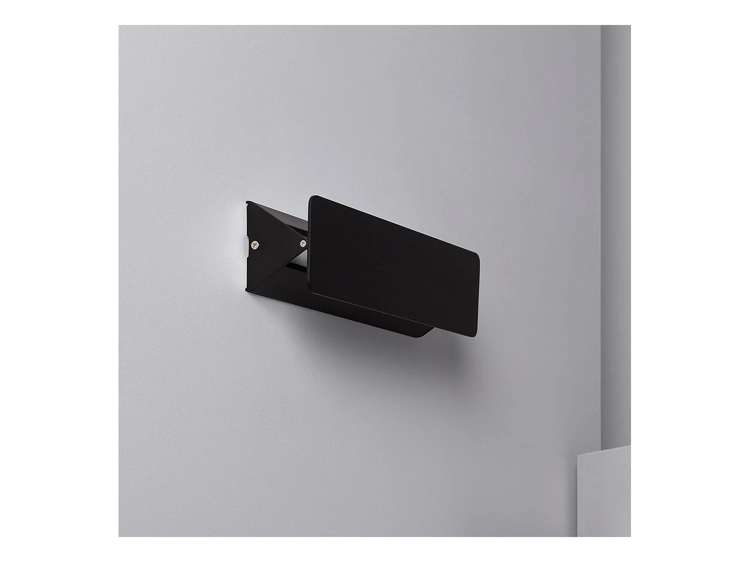 Applique da Parete LED 10W Alluminio Temis Nero 3000K Bianco Caldo