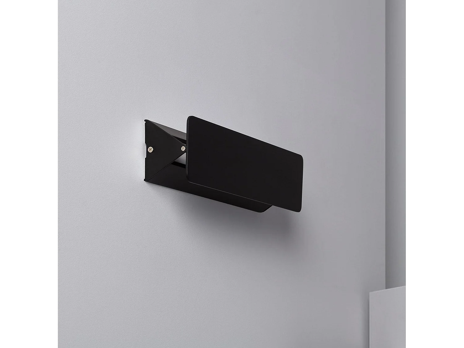 Applique Murale LED Aluminium Temis 10W Noire 3000K Blanc chaud