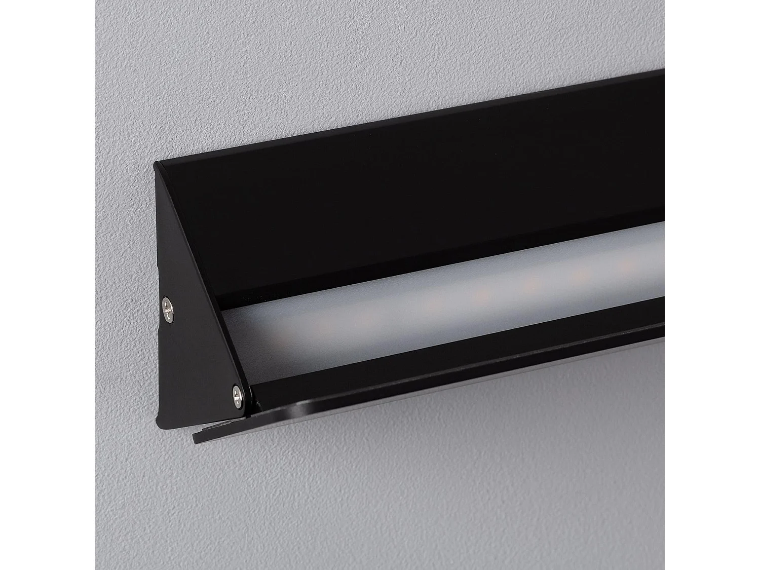 Applique Murale LED Aluminium Temis 10W Noire 3000K Blanc chaud