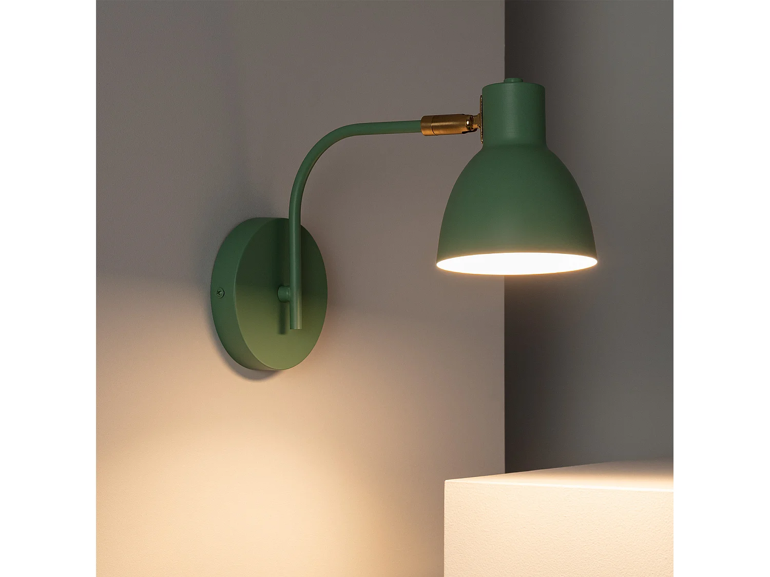 Lampe Murale Métal Colima Vert Céladon