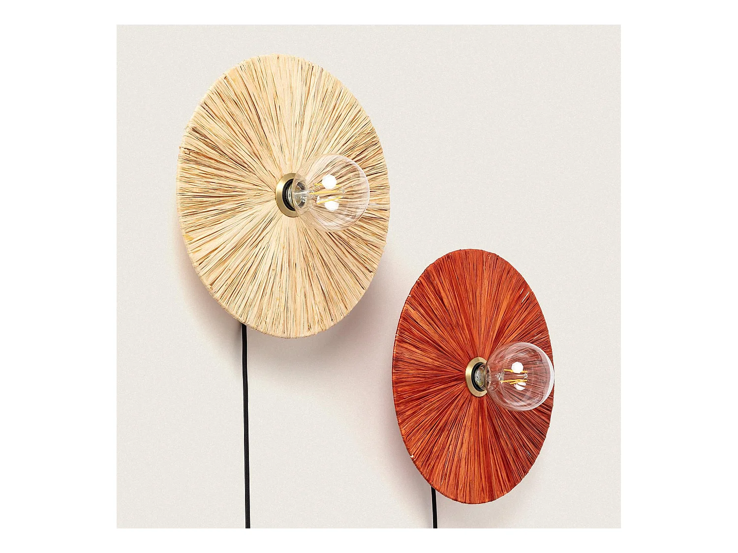 Applique da Parete Rafia Kanga Naturale