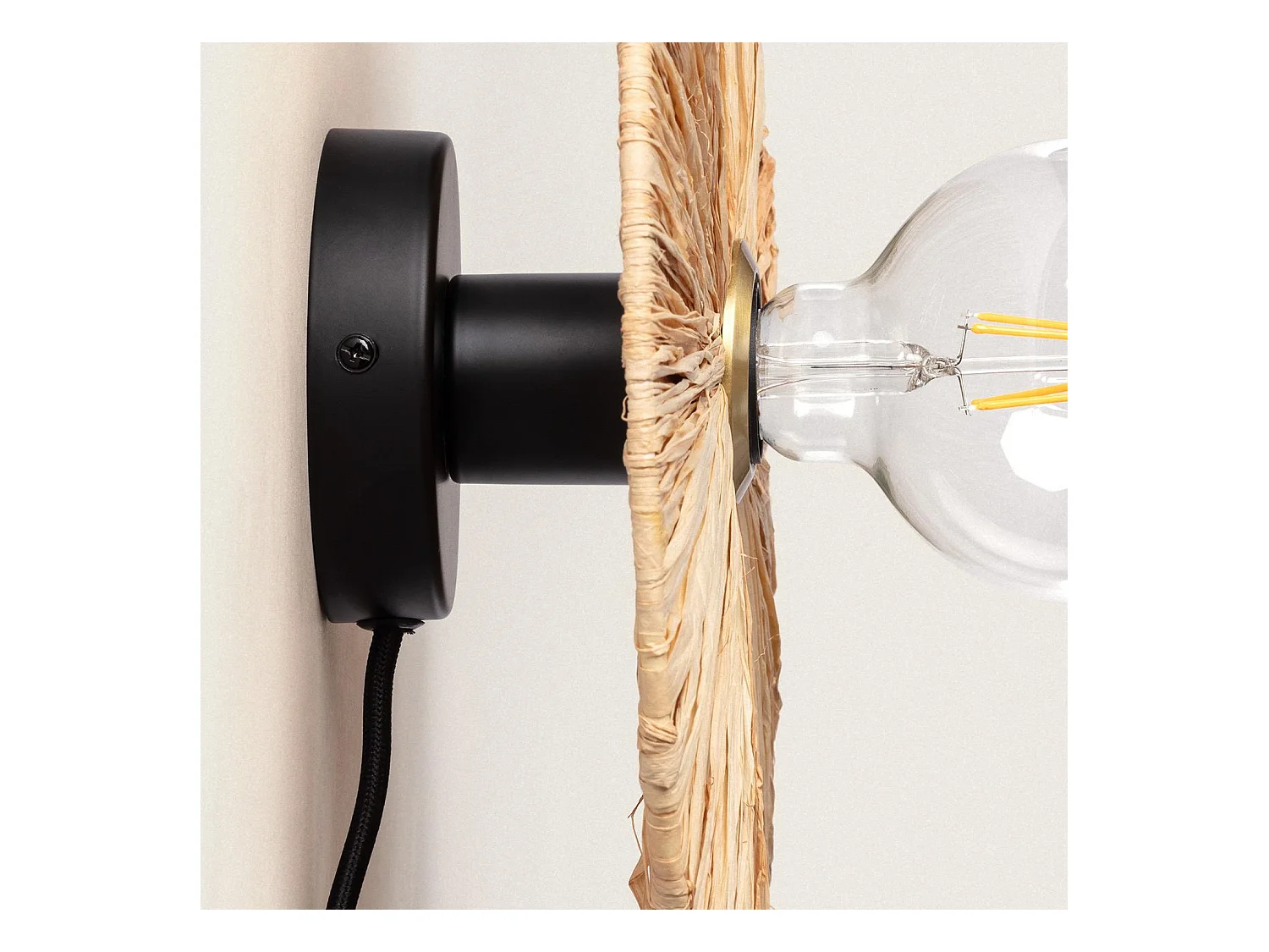 Applique da Parete Rafia Kanga Naturale