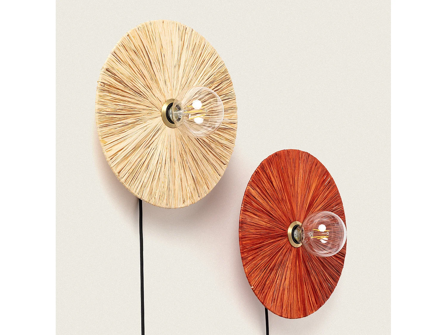 Applique Murale Raphia Kanga  Naturel