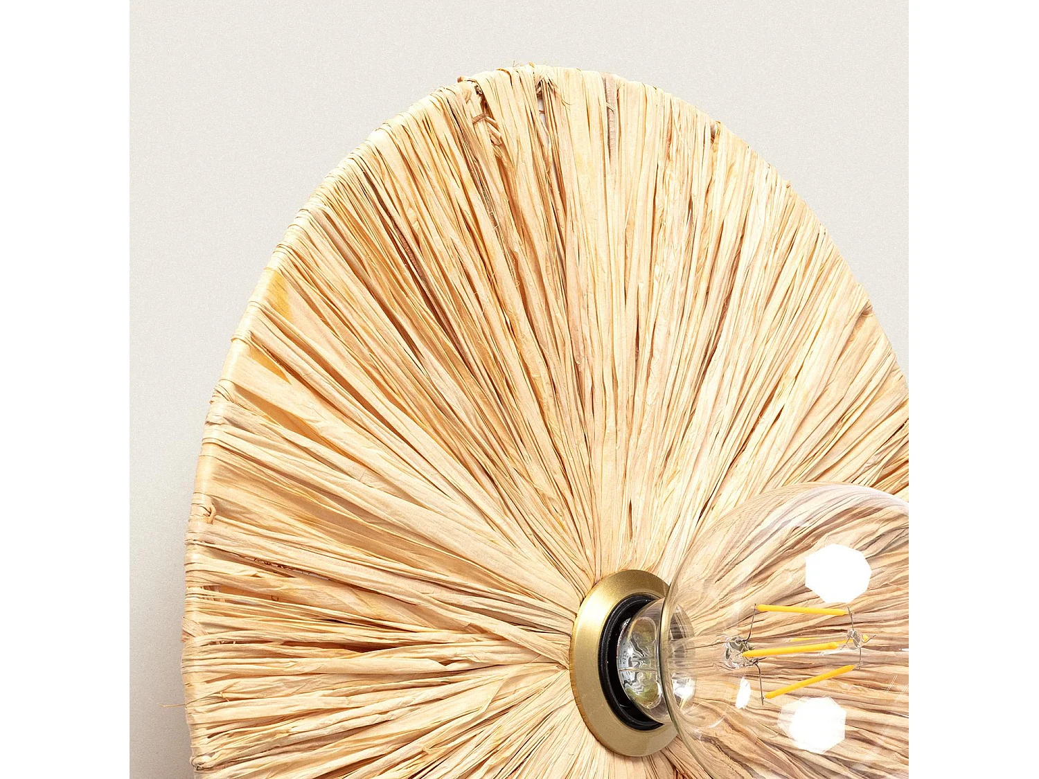 Applique Murale Raphia Kanga  Naturel