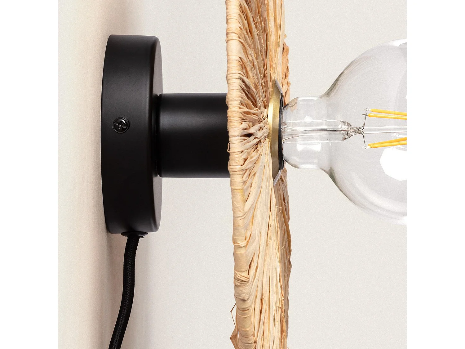 Applique Murale Raphia Kanga  Naturel