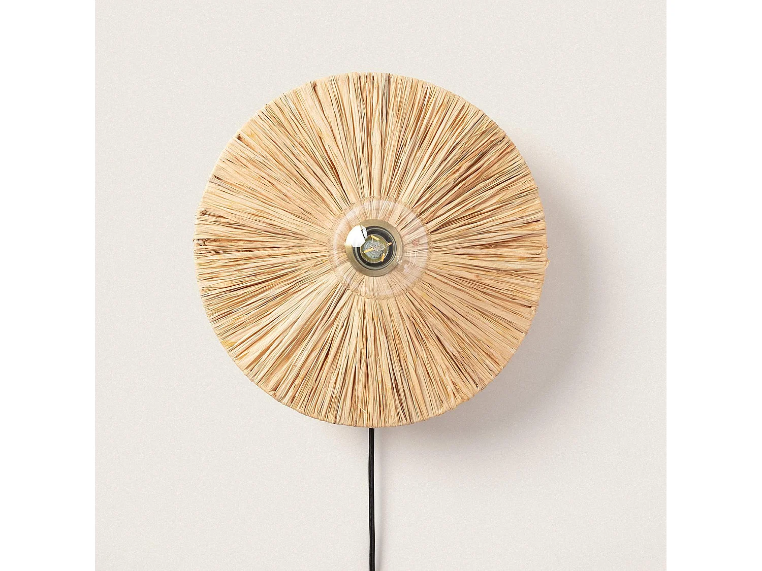 Aplique de Pared Rafia Kanga Natural