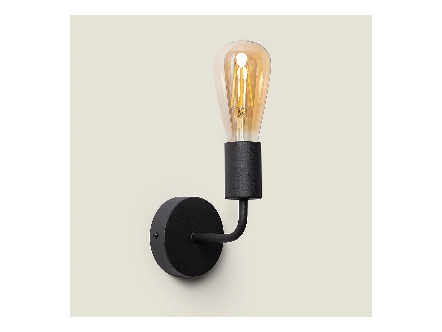 Lampe Murale Métal Jayso Noir