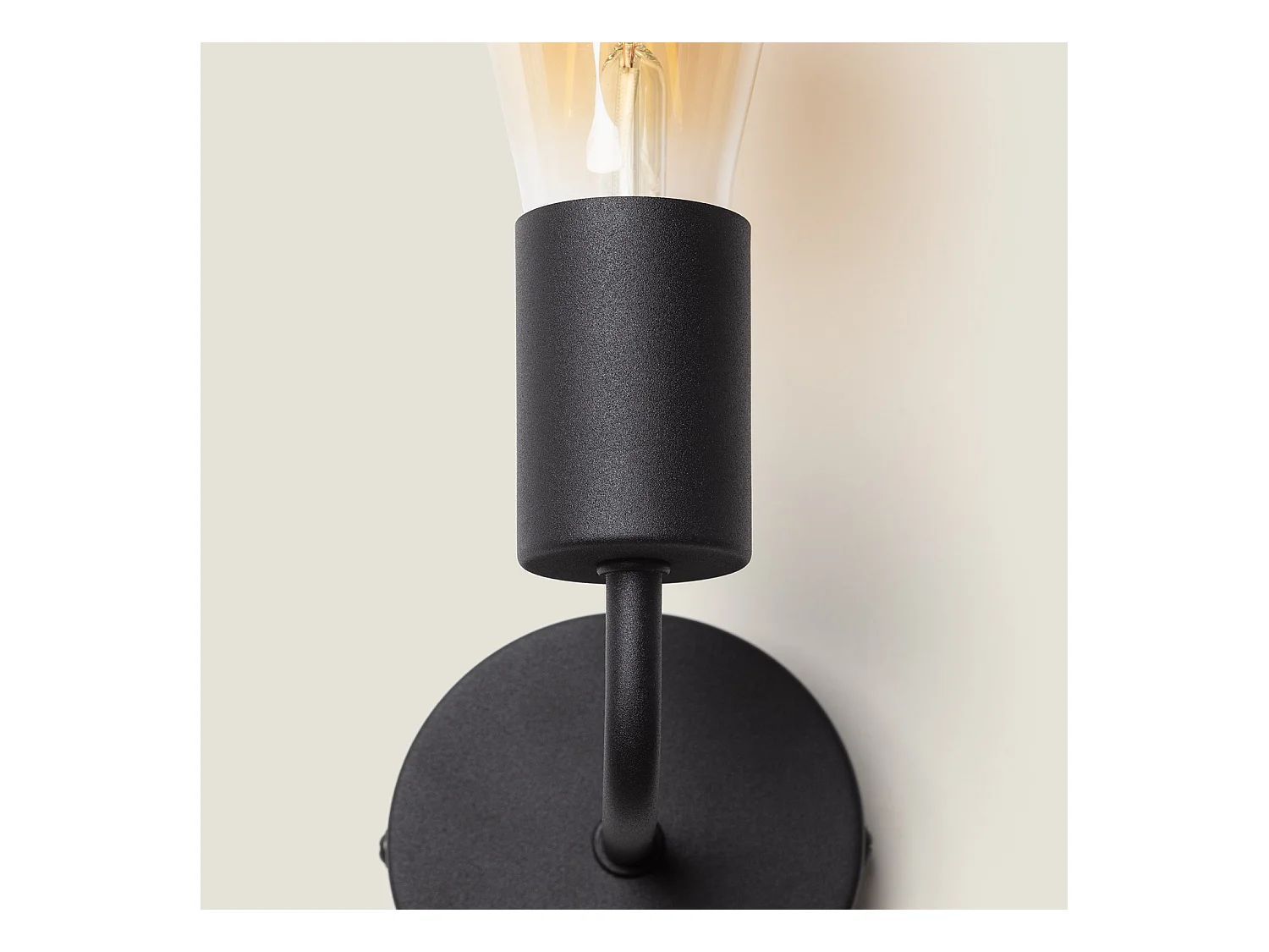 Lampe Murale Métal Jayso Noir