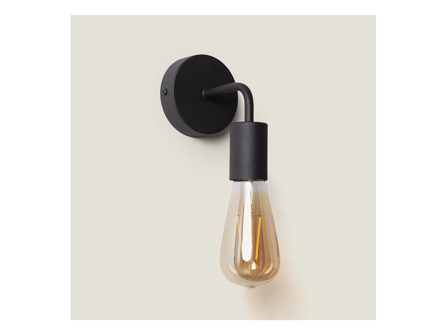Lampe Murale Métal Jayso Noir