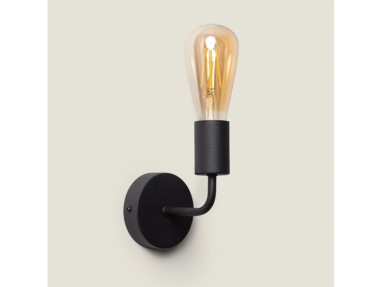 Lampe Murale Métal Jayso Noir