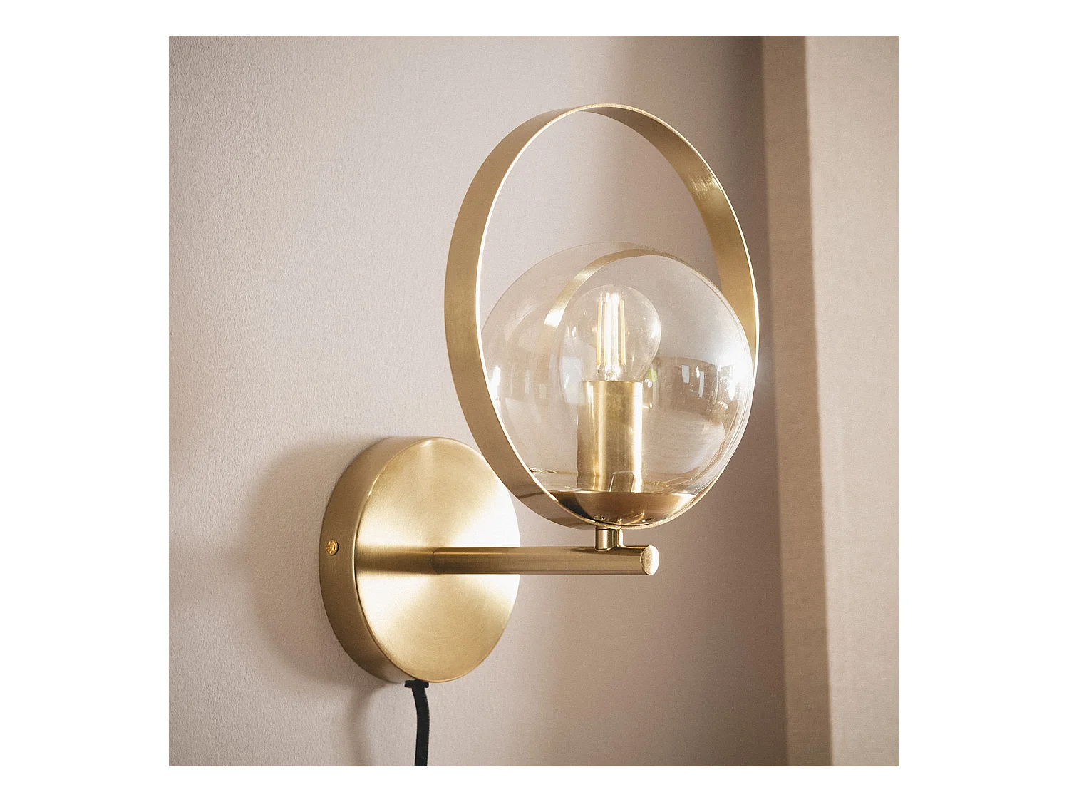 Lampe Murale Métal Dodoma Doré