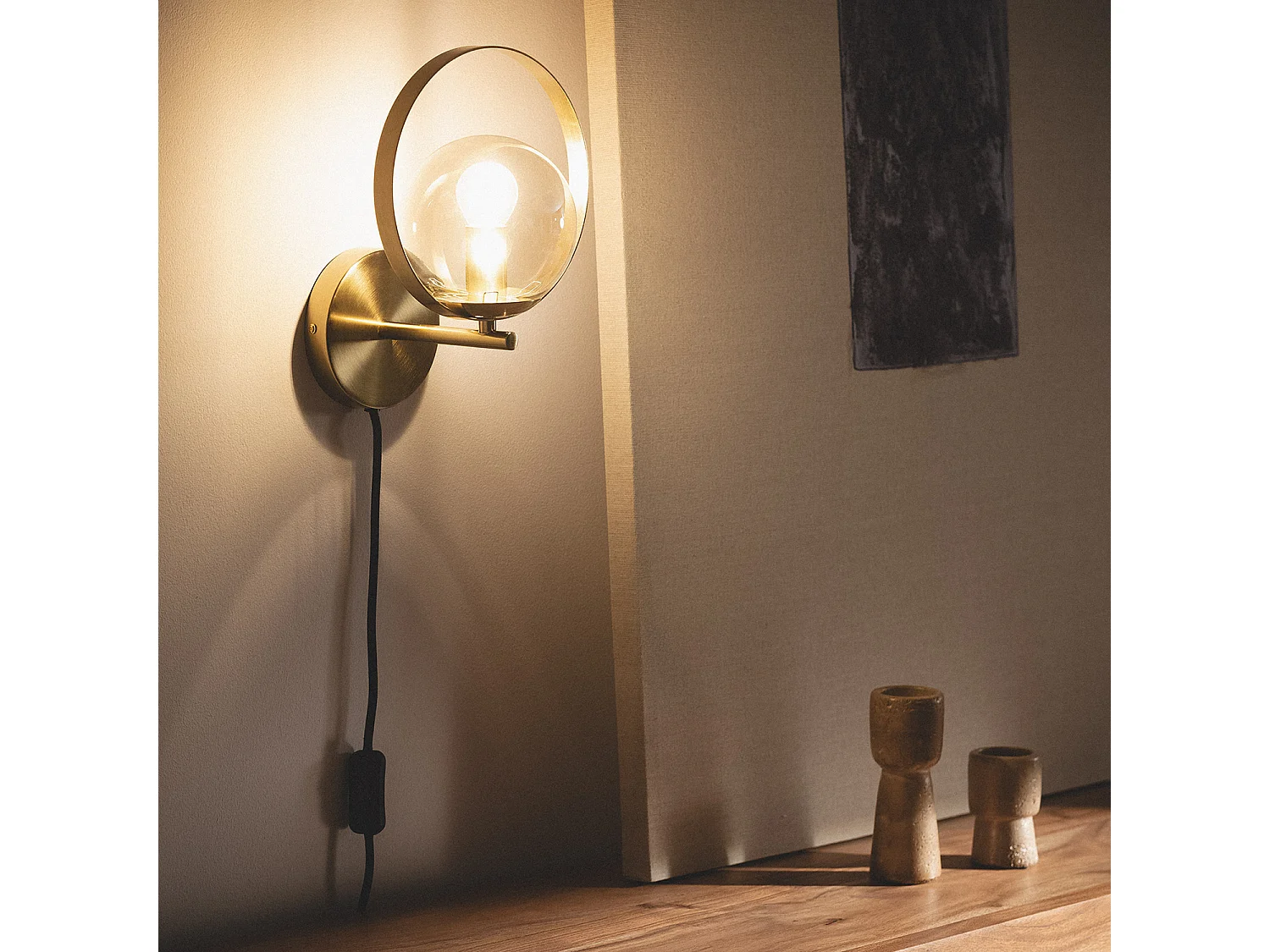 Lampe Murale Métal Dodoma Doré