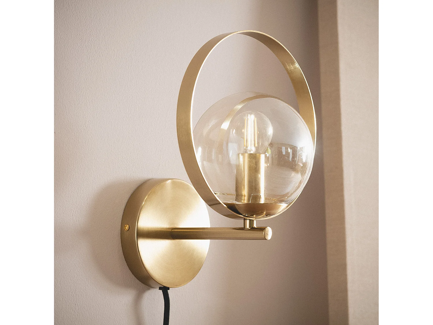 Lampe Murale Métal Dodoma Doré