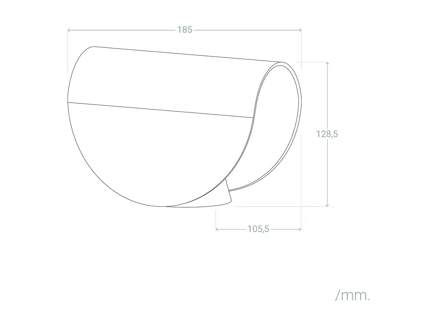 Aplique de Pared LED 6w de Aluminio Iluminación Doble Cara Gaia Gris 3000K Blanco Cálido