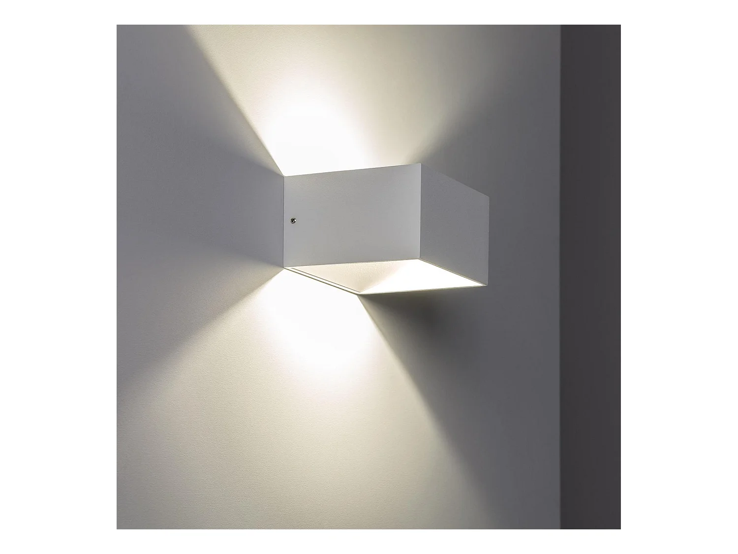 Applique Murale LED Aluminium Lico 6W Éclairage Double Face Blanche  2700K Blanc chaud