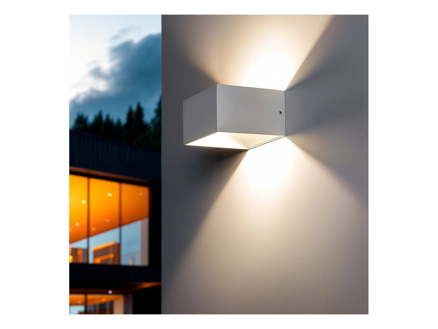 Applique Murale LED Aluminium Lico 6W Éclairage Double Face Blanche  2700K Blanc chaud