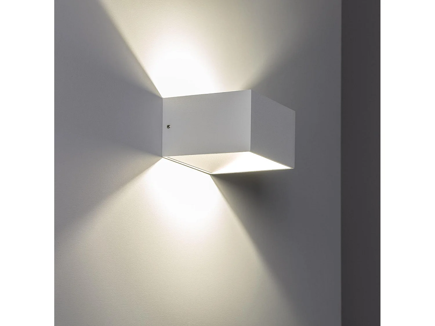 Applique Murale LED Aluminium Lico 6W Éclairage Double Face Blanche  2700K Blanc chaud