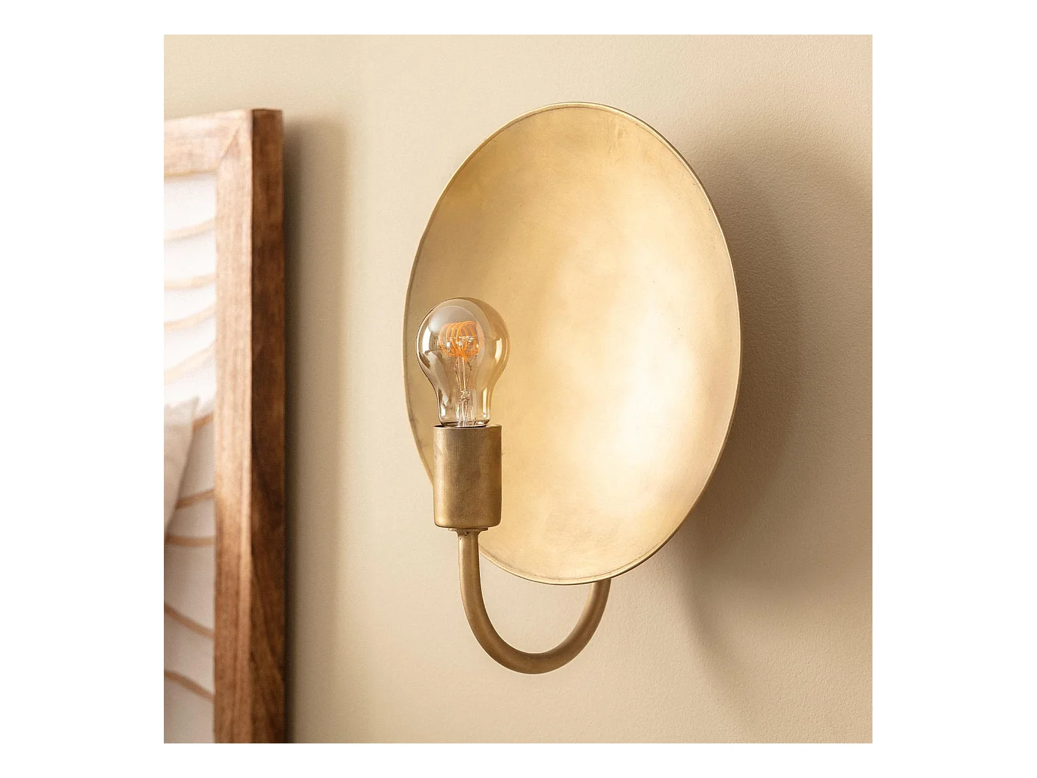 Lampe Murale Métal Anusha Doré