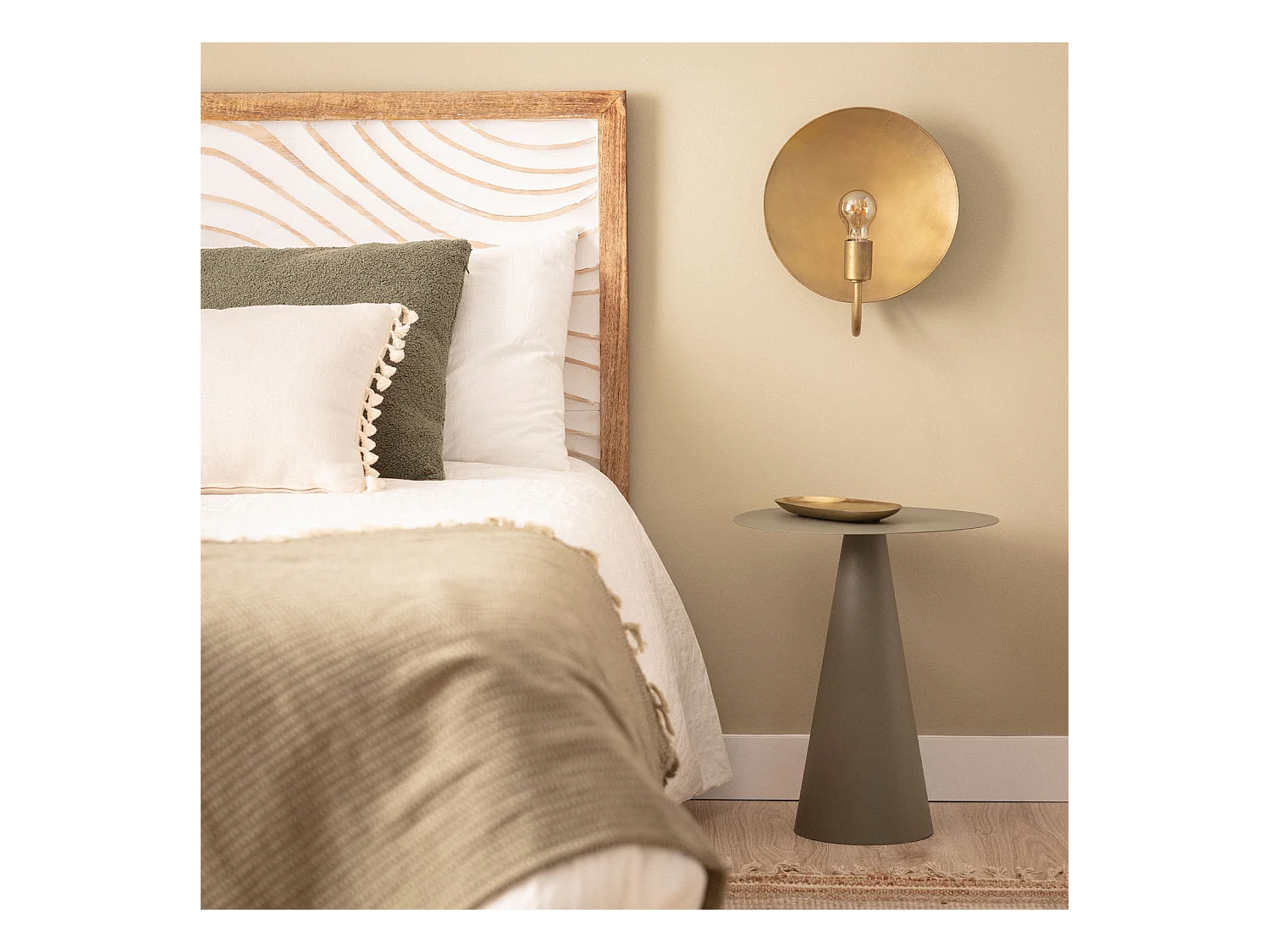 Lampe Murale Métal Anusha Doré