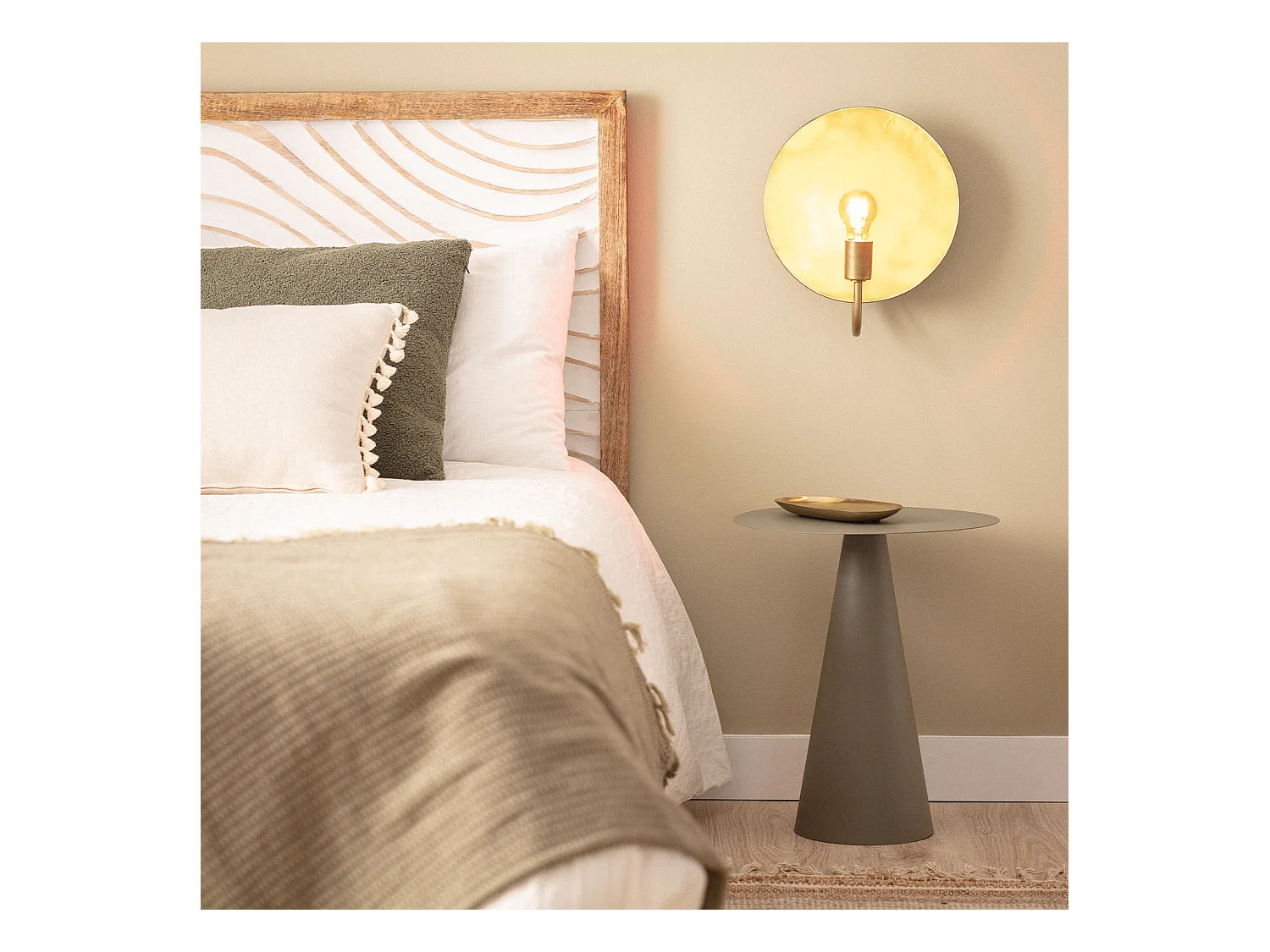 Lampe Murale Métal Anusha Doré