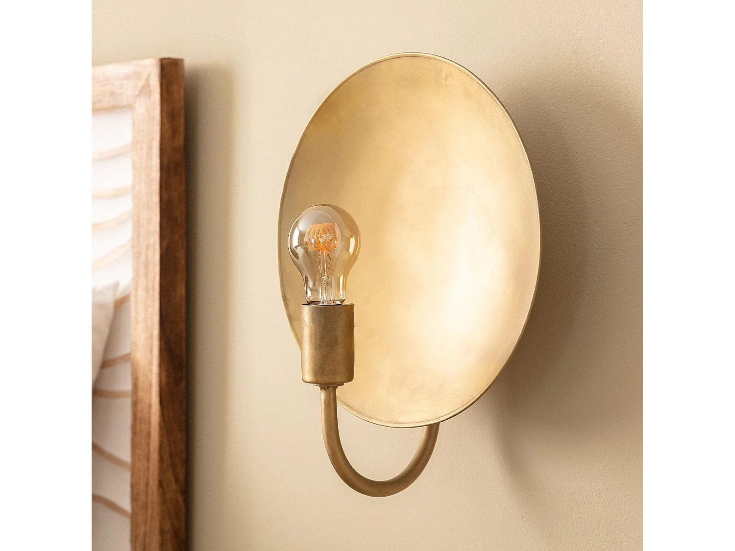 Lampe Murale Métal Anusha Doré