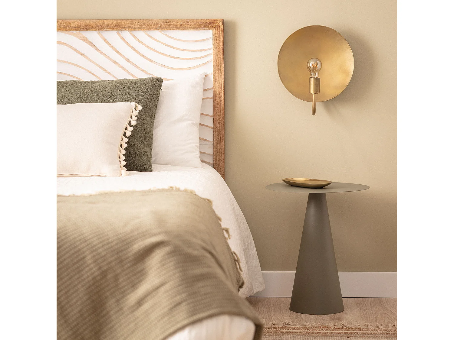 Lampe Murale Métal Anusha Doré