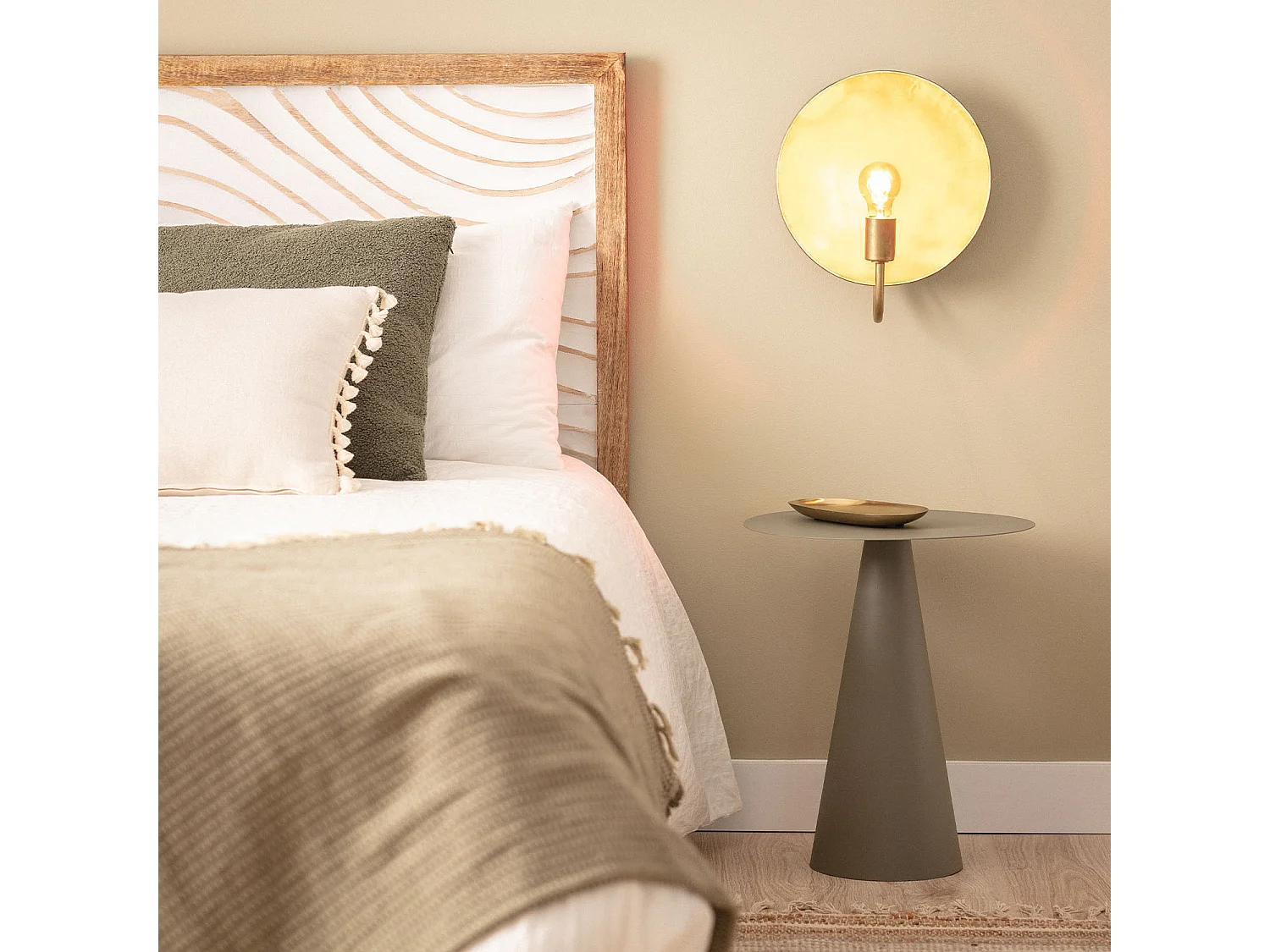 Lampe Murale Métal Anusha Doré