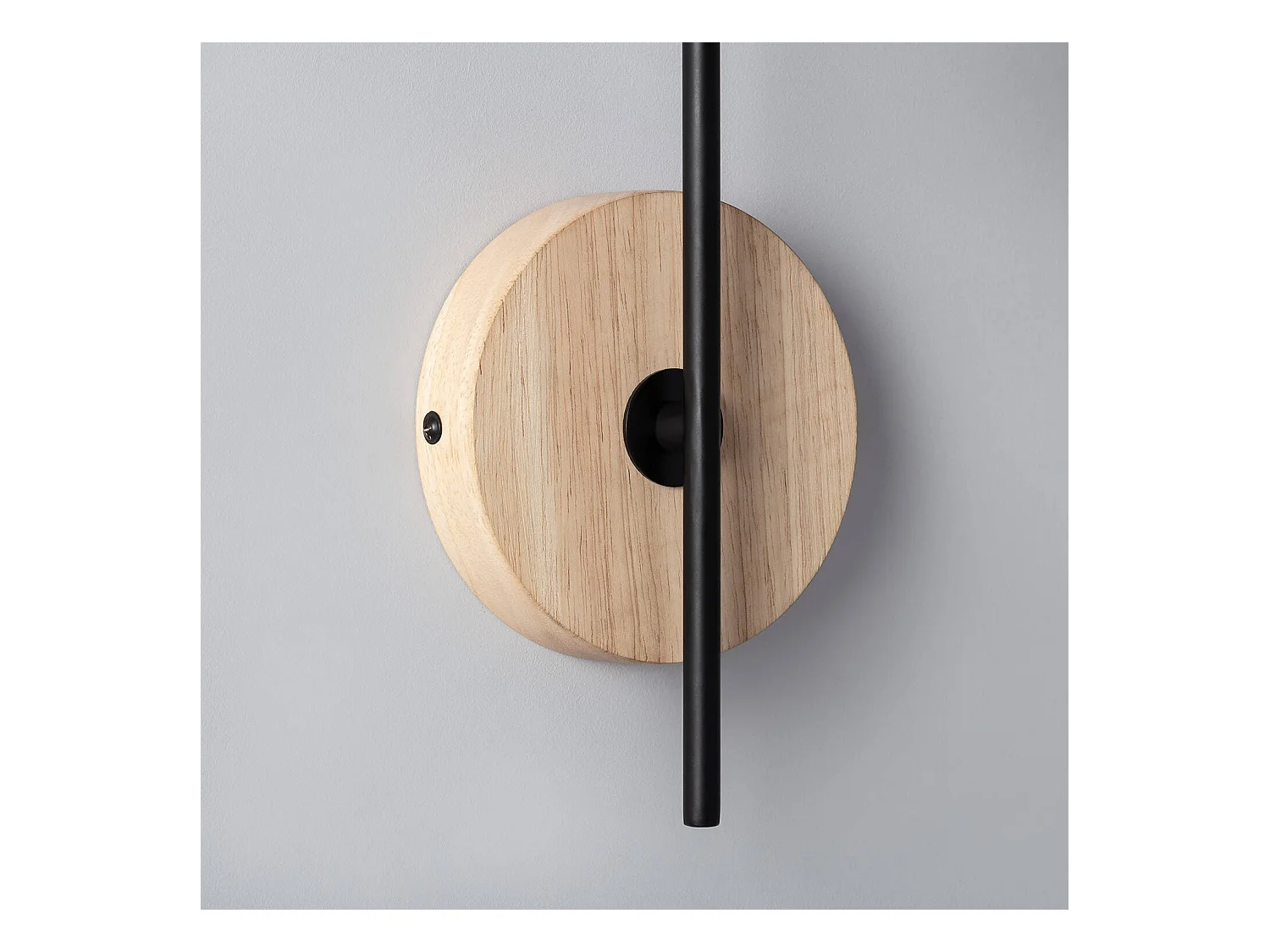 TechBrey Lámpara de Pared de Madera y Metal Fresne