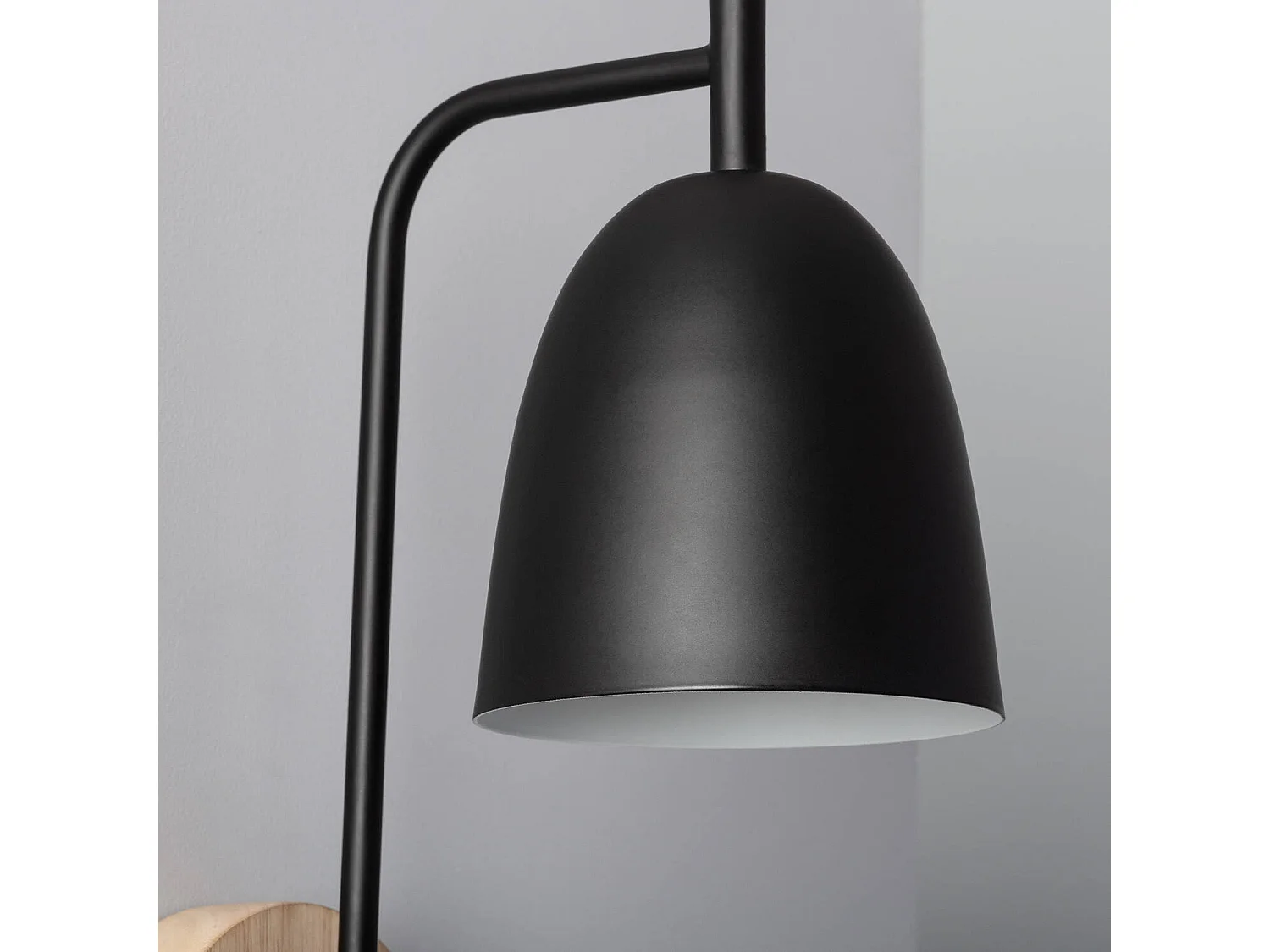 TechBrey Lámpara de Pared de Madera y Metal Fresne