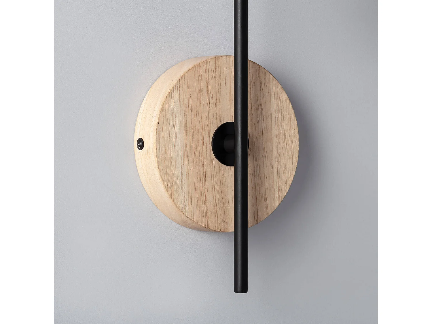 TechBrey Lámpara de Pared de Madera y Metal Fresne