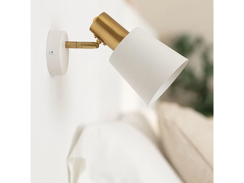 Applique da Parete in Metallo Tatlin Bianco