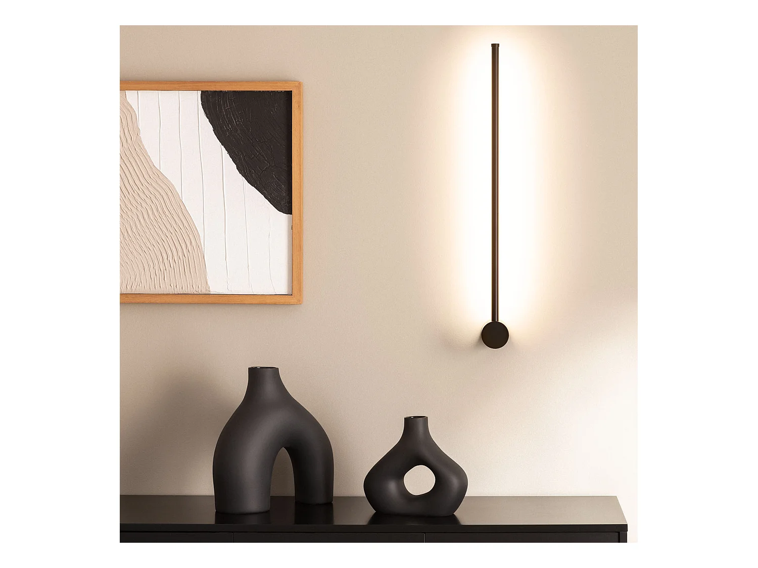 Aplique de Pared LED 10W de Metal DeLux Negro