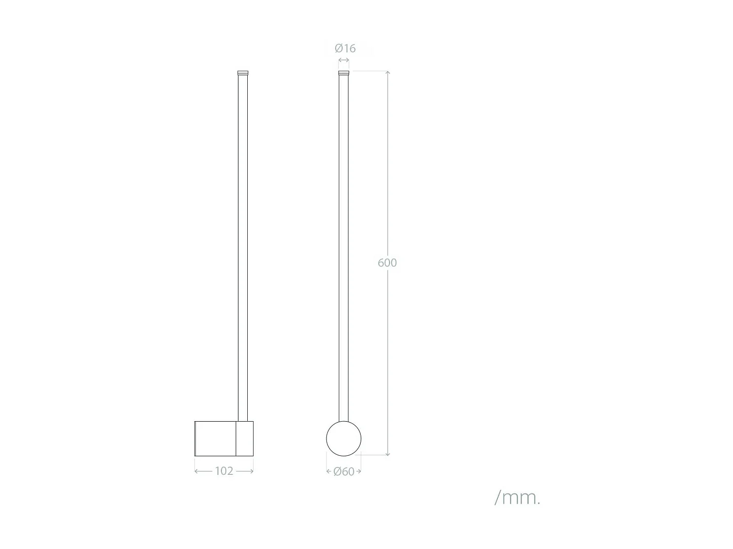 Applique da Parete LED 10W Metallo DeLux Nero