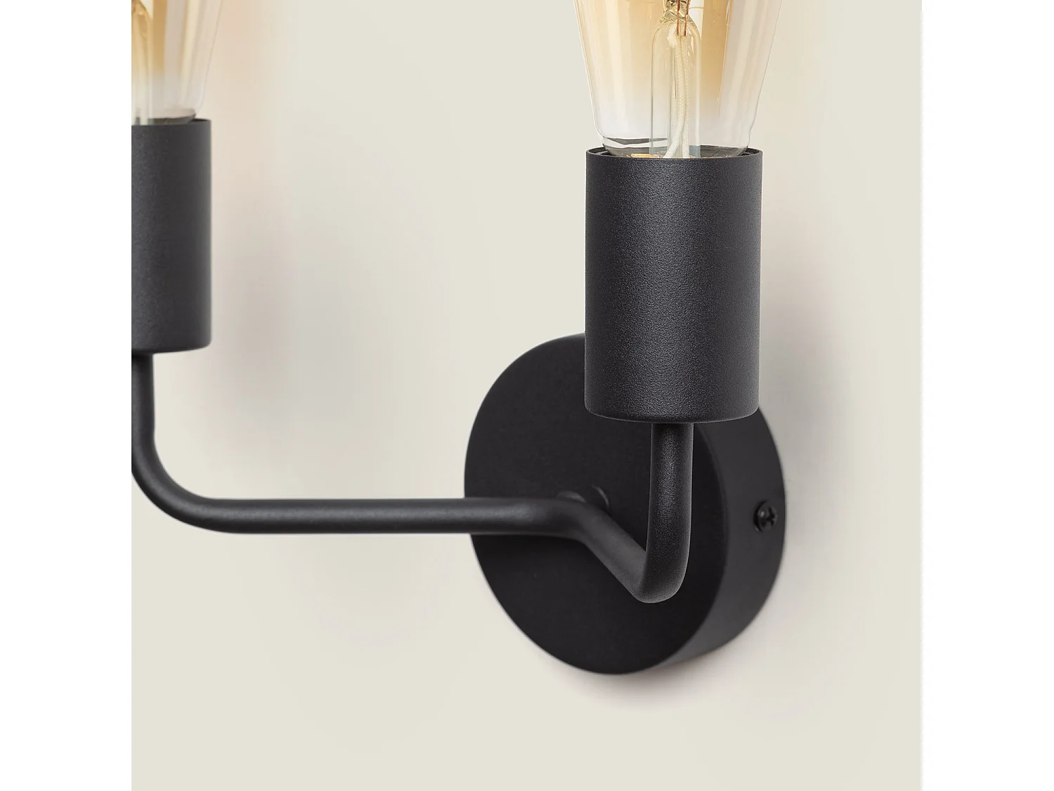 Lampe Murale Métal Jayso 2 Spots Noir