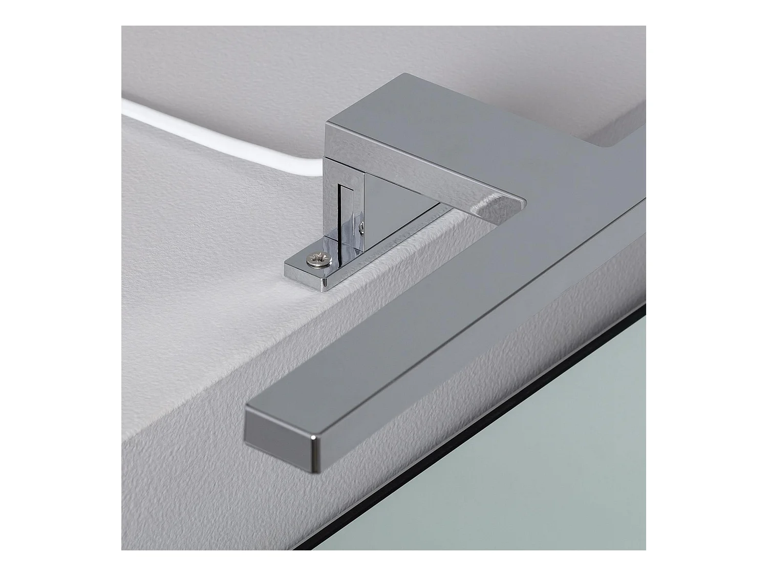 Applique LED Salle de Bain Carl 5W Argentée pour Miroir  4000K Blanc neutre