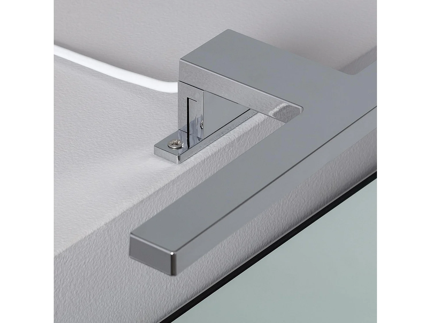 Applique per Specchio del Bagno Carl 5W Argento 4000K Bianco Naturale