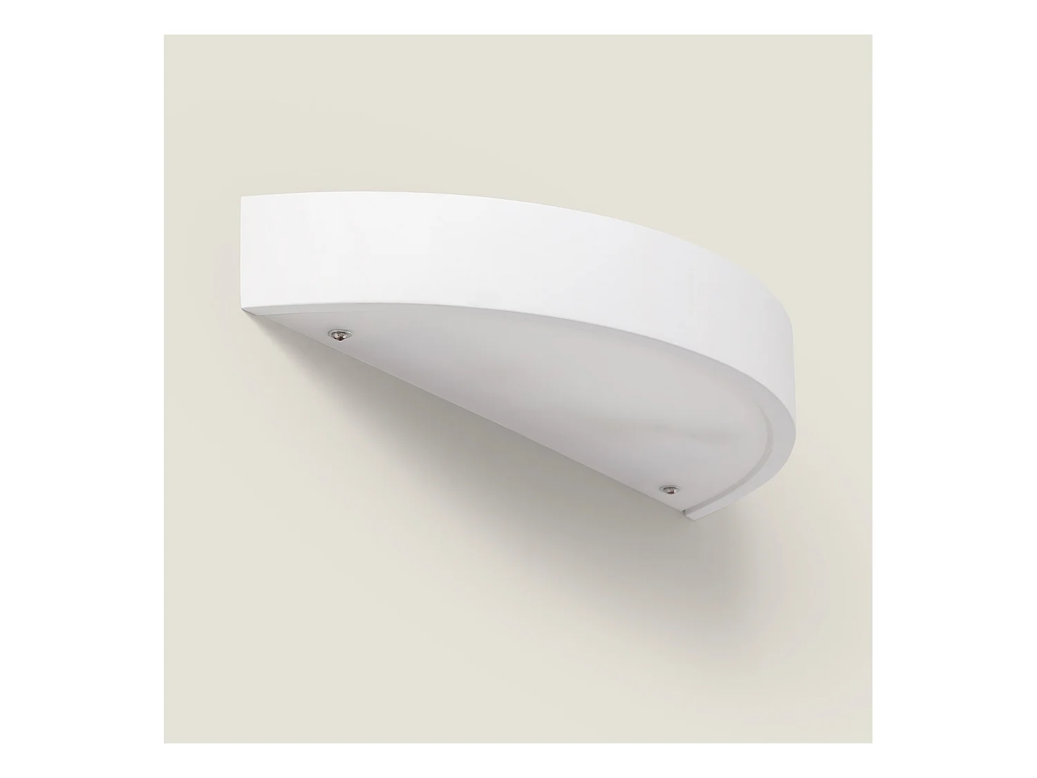 Aplique de Pared de Yeso Iluminación Doble Cara Upinde Blanco