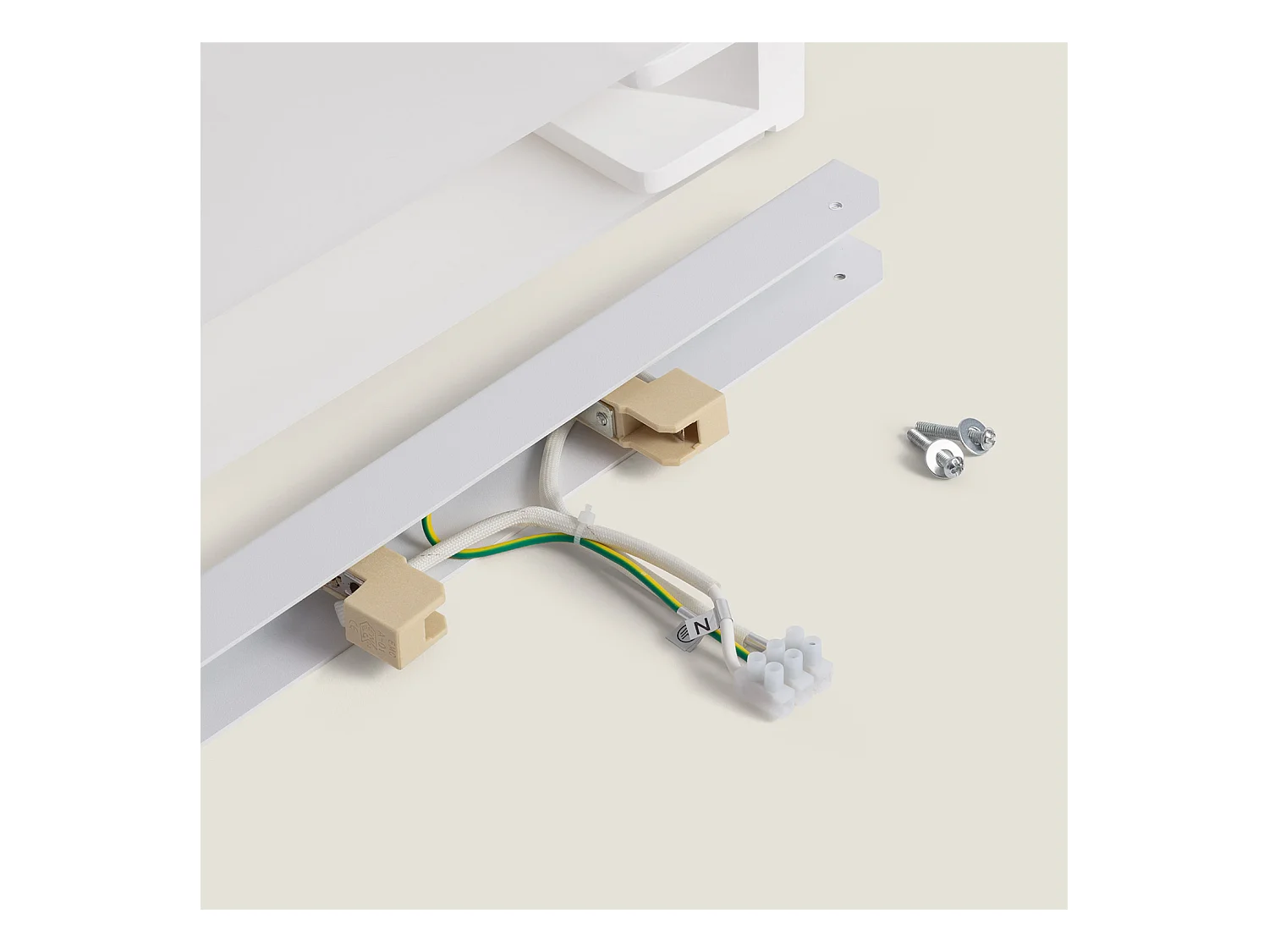 Aplique de Pared de Yeso Iluminación Doble Cara Upinde Blanco