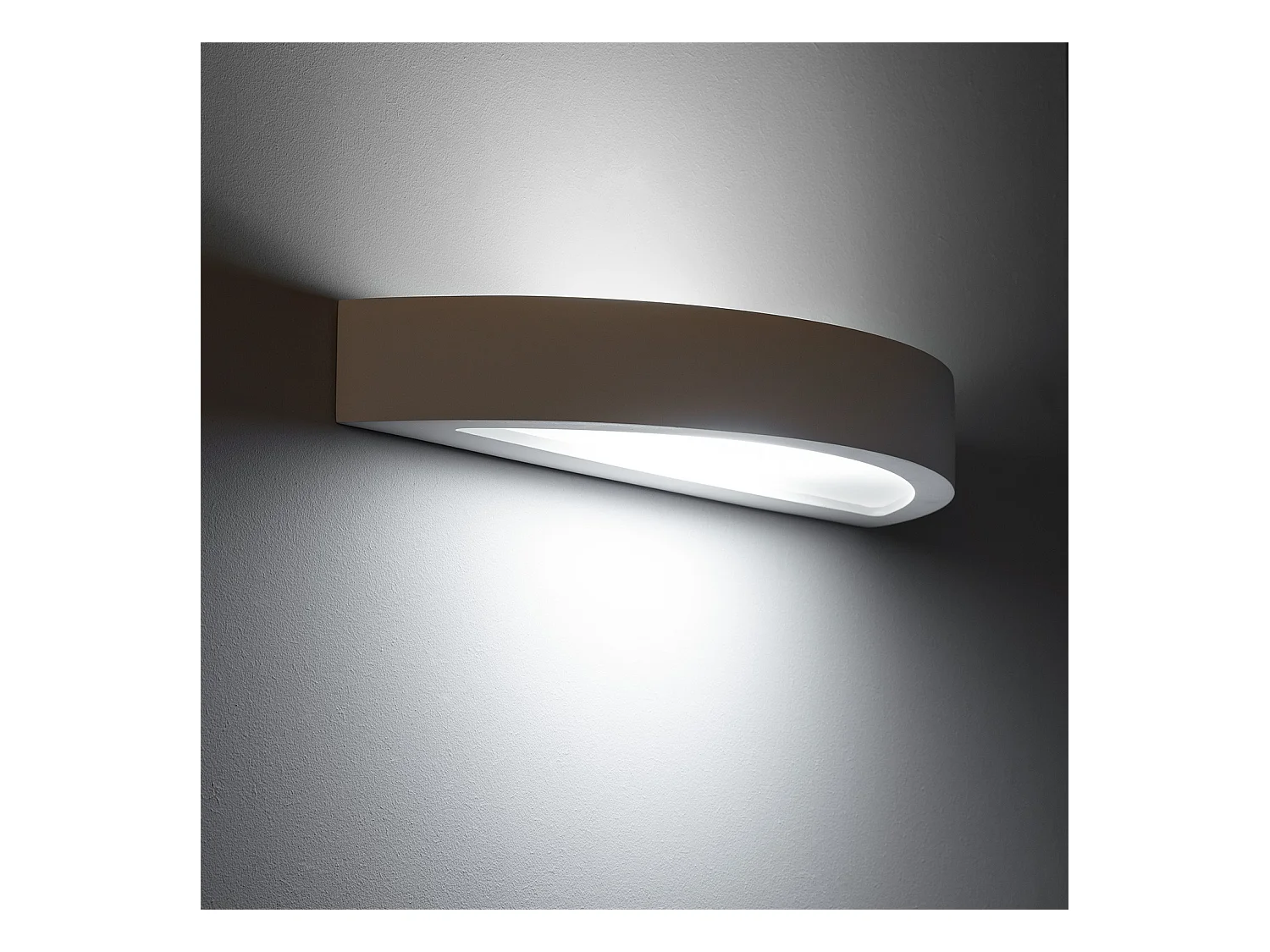 Aplique de Pared de Yeso Iluminación Doble Cara Upinde Blanco