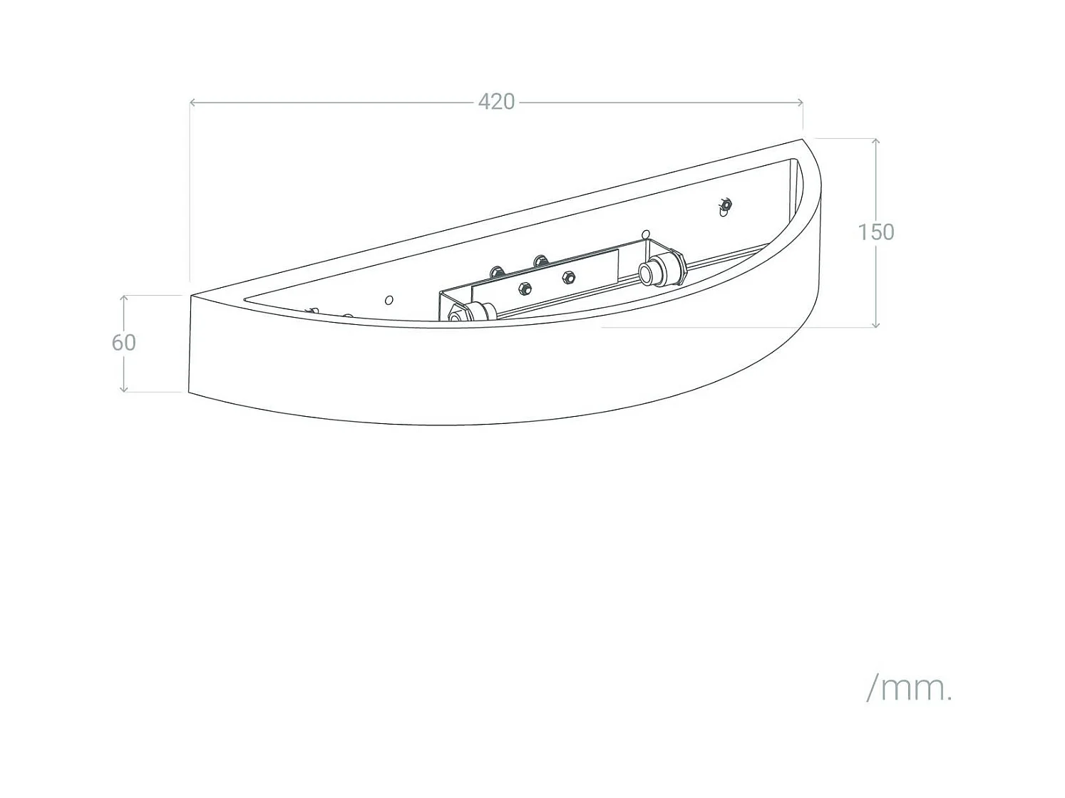 Aplique de Pared de Yeso Iluminación Doble Cara Upinde Blanco