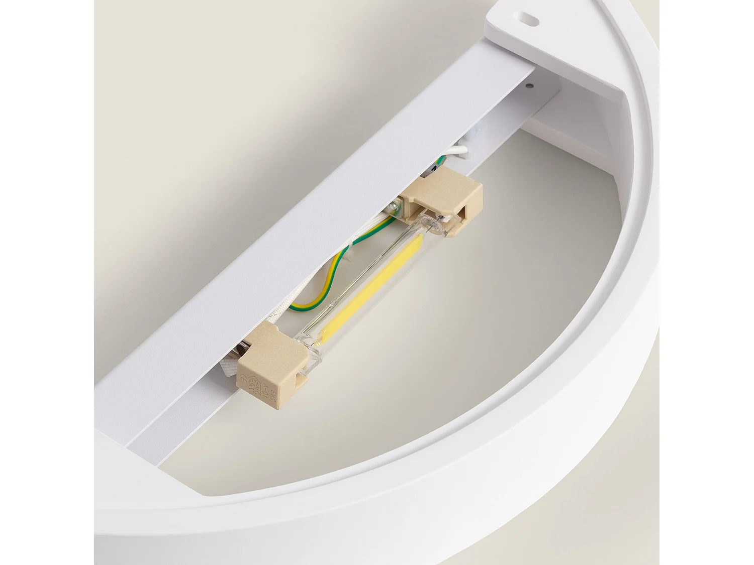 Aplique de Pared de Yeso Iluminación Doble Cara Upinde Blanco