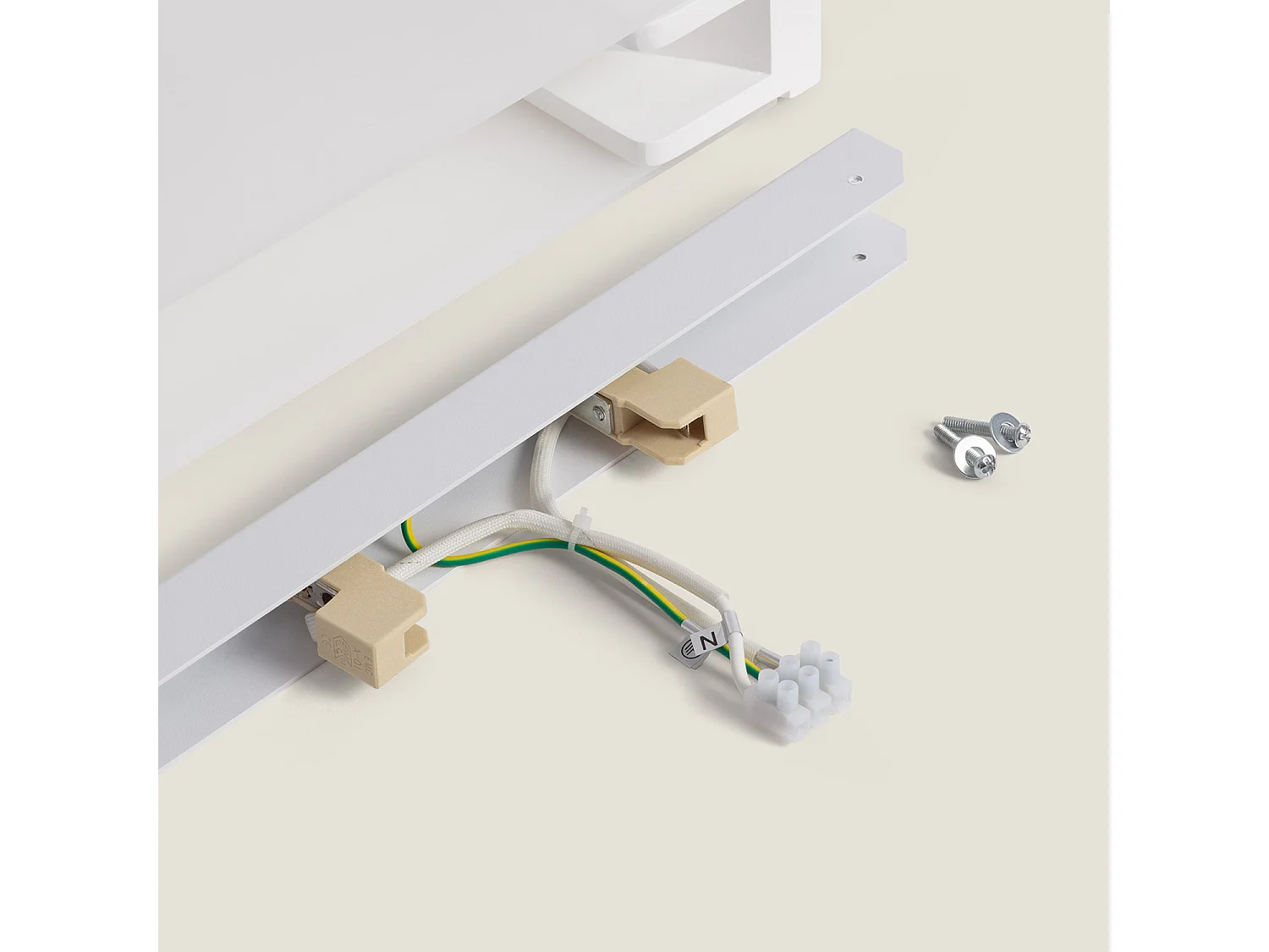 Aplique de Pared de Yeso Iluminación Doble Cara Upinde Blanco